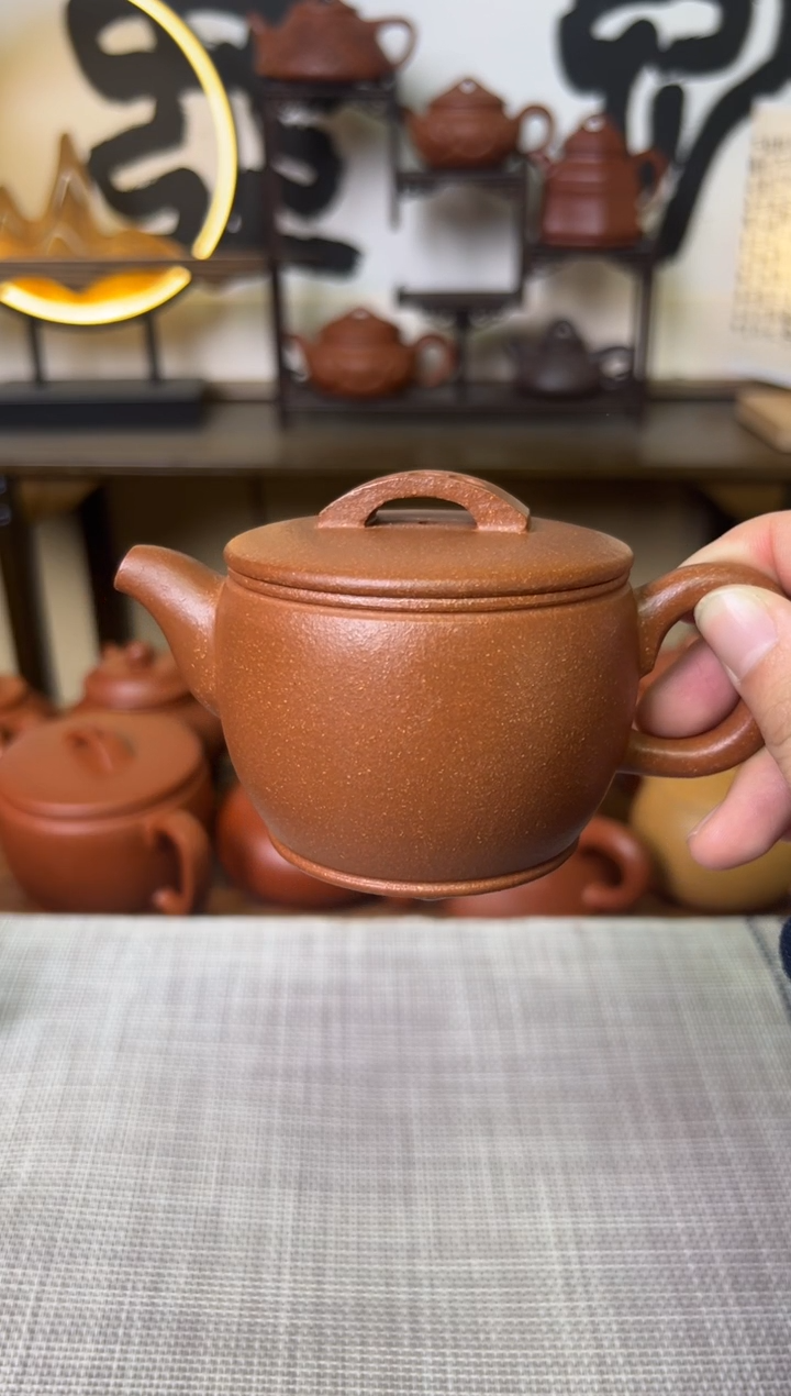 【闪购商品】段泥茶壶独壶黄降坡汉瓦壶150CC