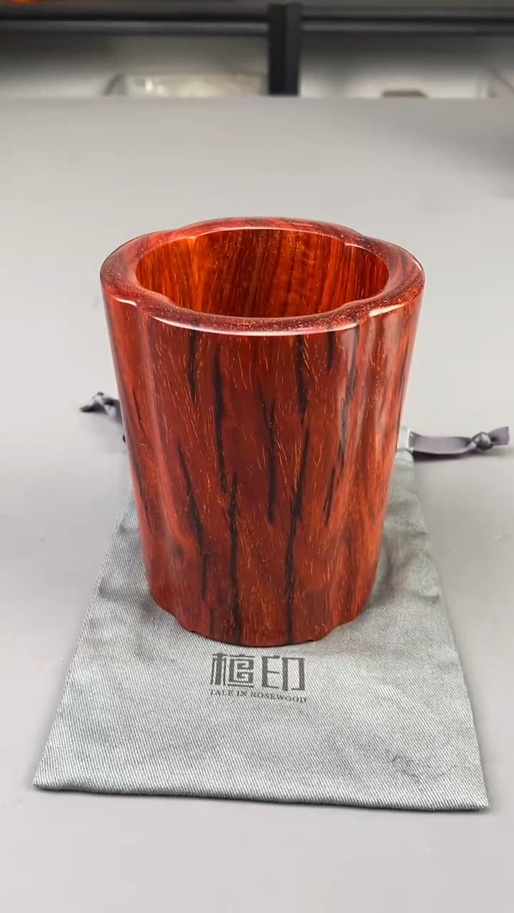 【闪购商品】檀香紫檀（小叶紫檀）把件印度小叶紫檀 笔筒