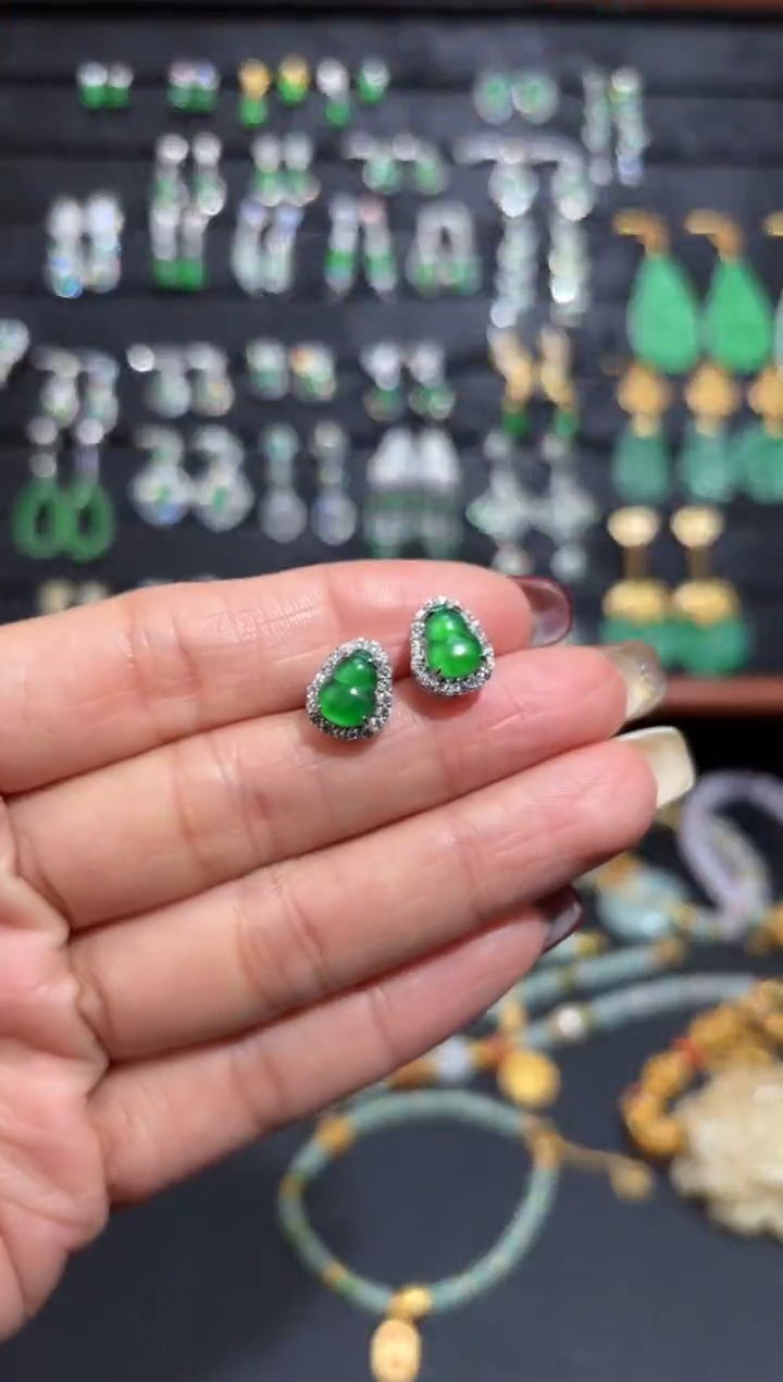 【闪购商品】翡翠颈饰银S925镶嵌蛋面/支持复检/一件