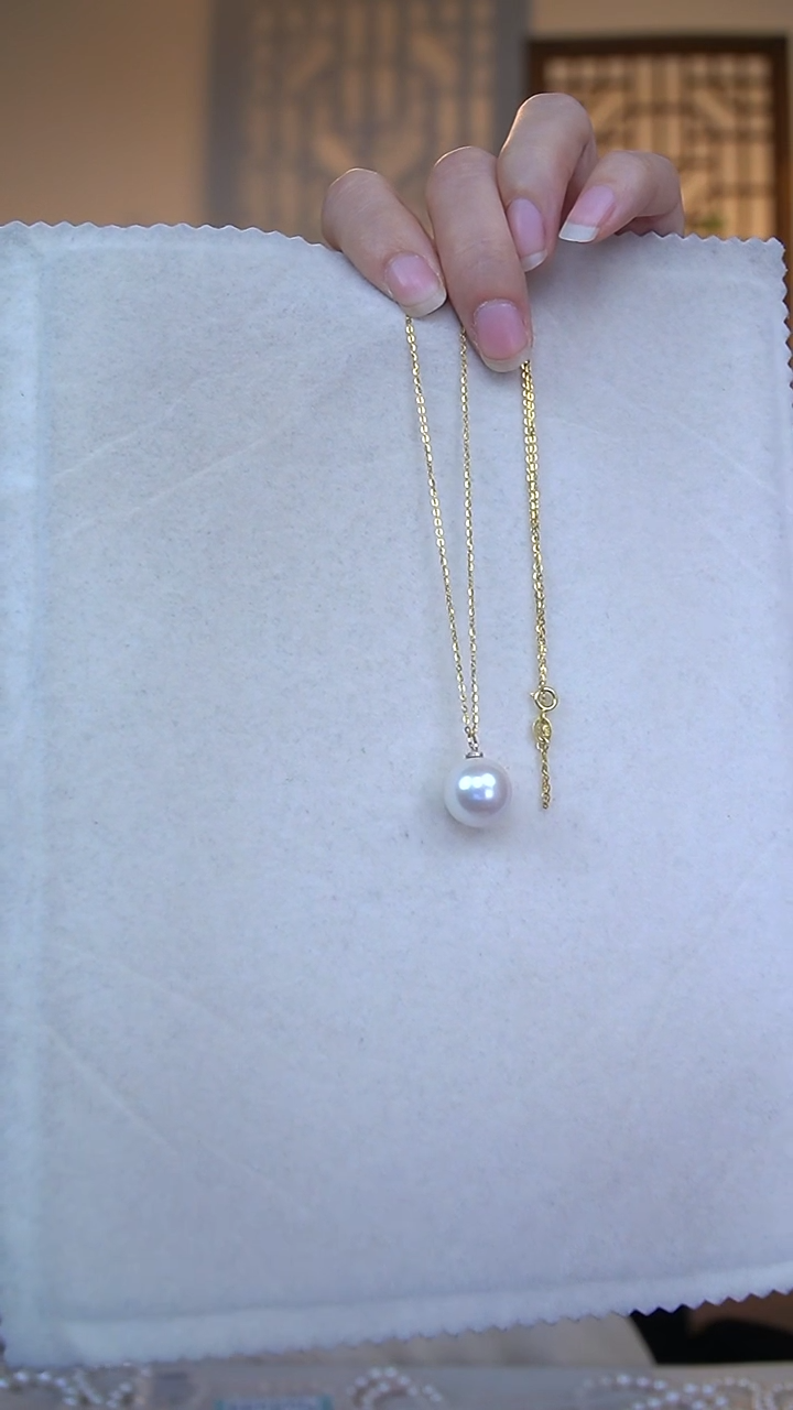 淡水珍珠未镶嵌吊坠(赠链)吊坠（赠银链）13-14FD024