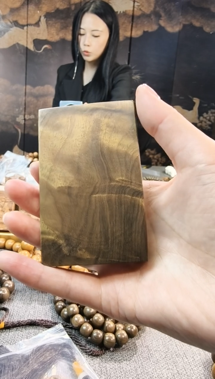 金丝楠无事牌手把件