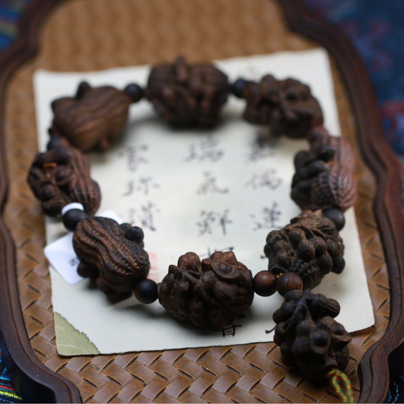 【曹总文玩】沉香木串（多样性发其一)scx657