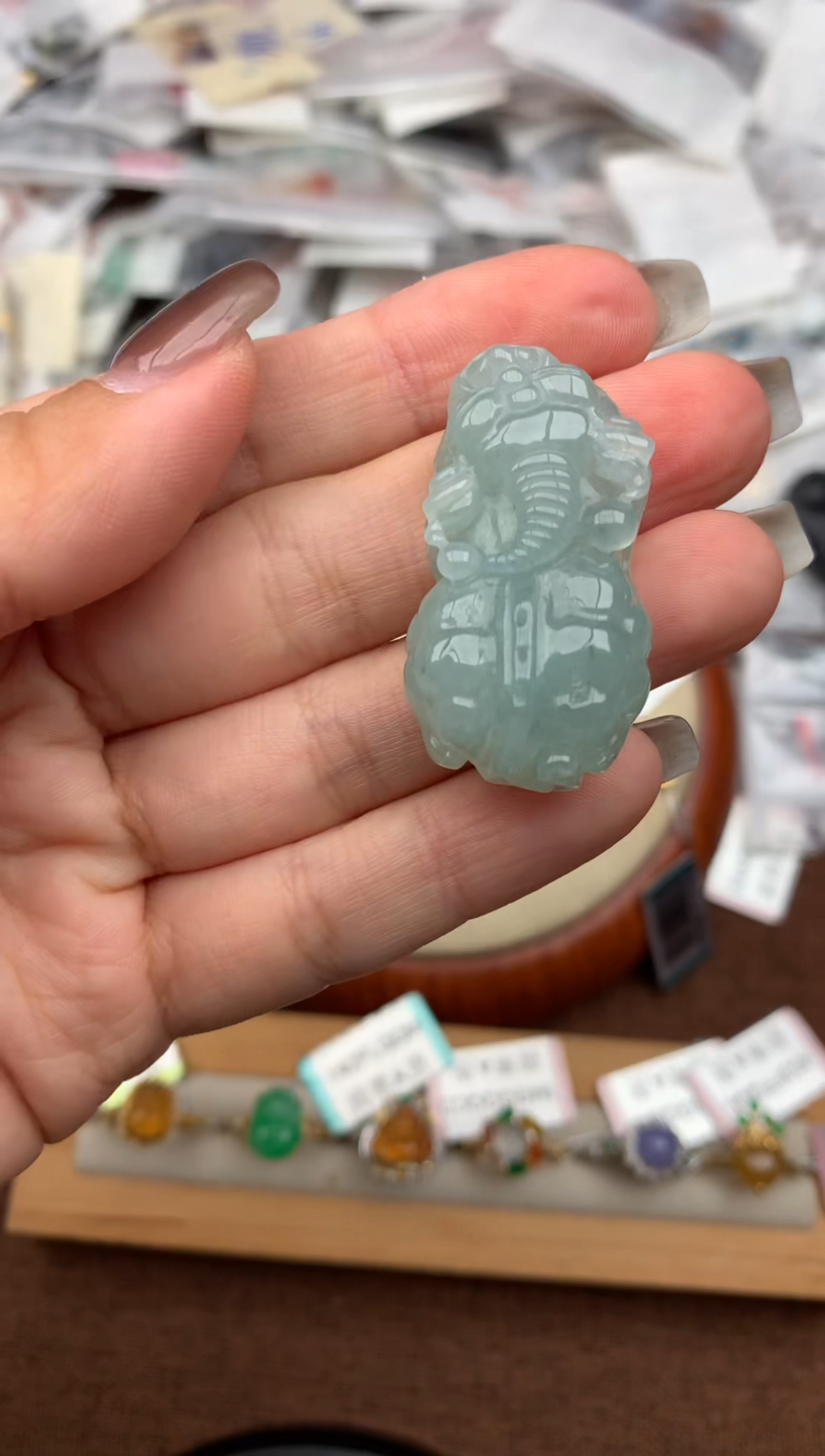 未镶嵌挂件翡翠—