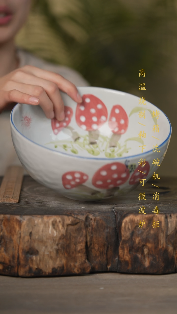 【闪购商品】碗景德镇高温釉下彩可微波烤箱洗碗机