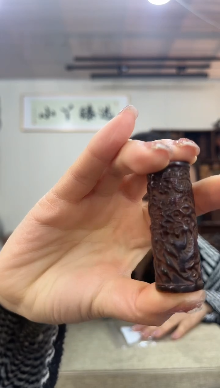 【闪购商品】1249黄杨木西龙柱把件木木