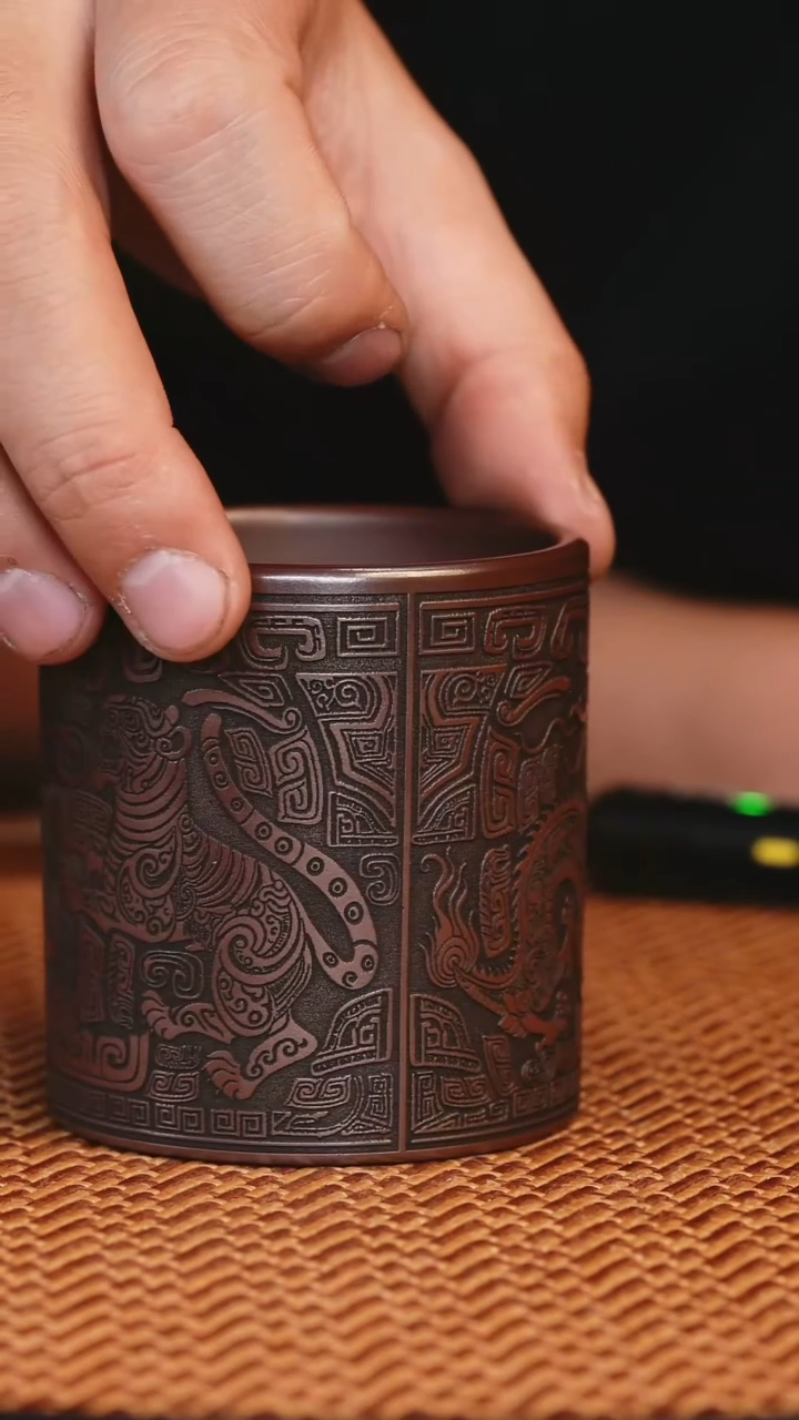 茶杯紫砂宜兴全手工紫砂杯 