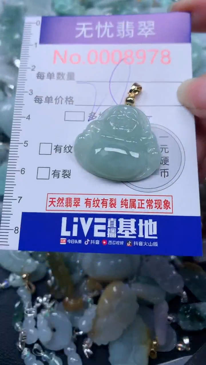 颈饰未镶嵌翡翠8978