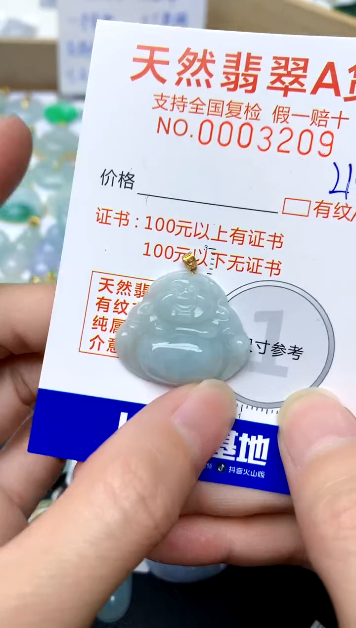 【闪购商品】翡翠颈饰18K金镶嵌214天然A货翡翠