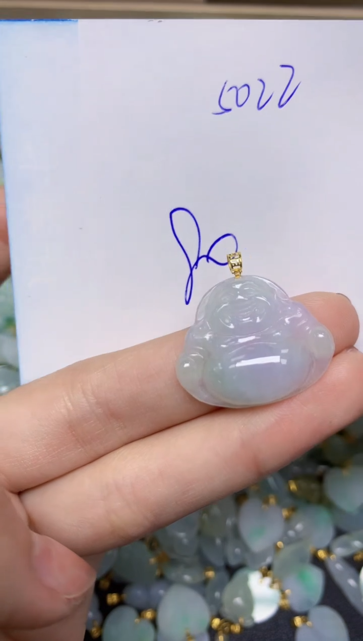 【闪购商品】翡翠颈饰18K金镶嵌 天然翡翠A货