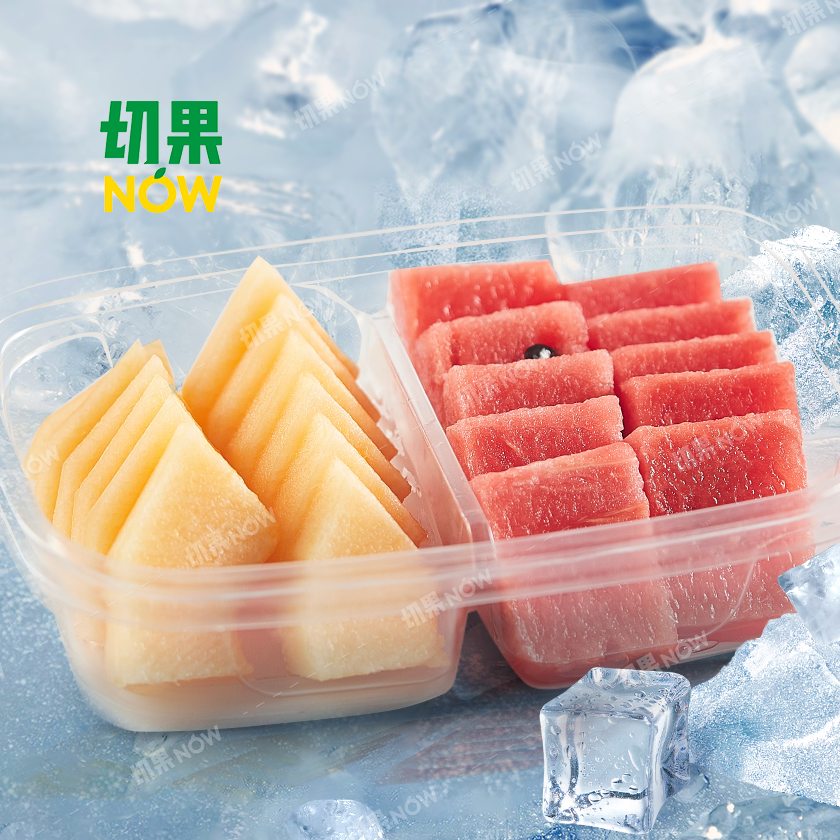 果切【冰镇】【双拼】西瓜+哈密瓜.350g