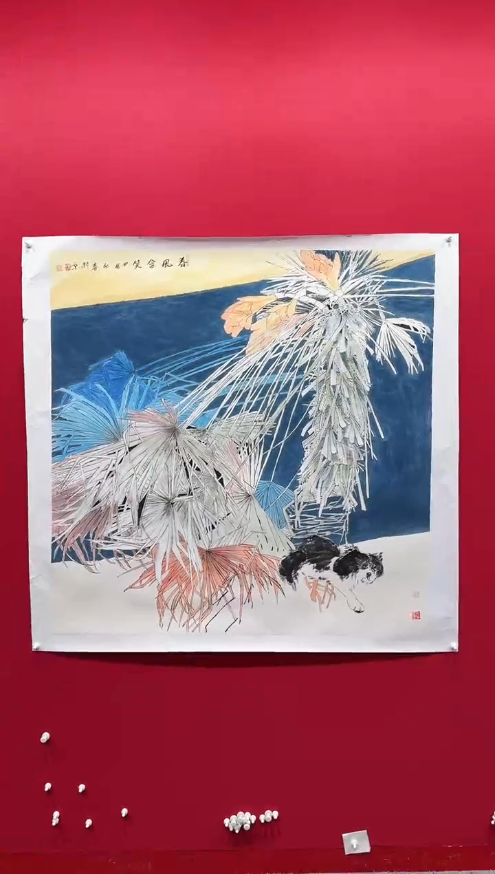 【闪购商品】国画王迎春120*120..........