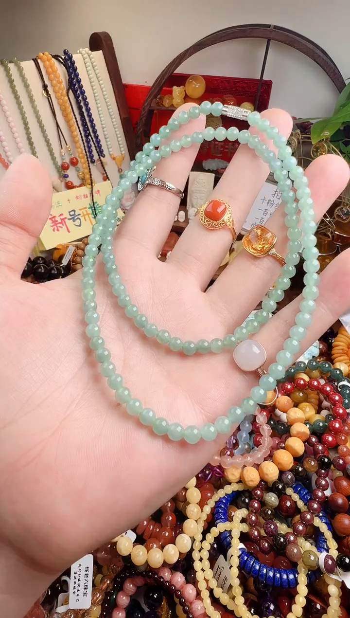 未镶嵌手链翡翠食*兽一物一件）000147