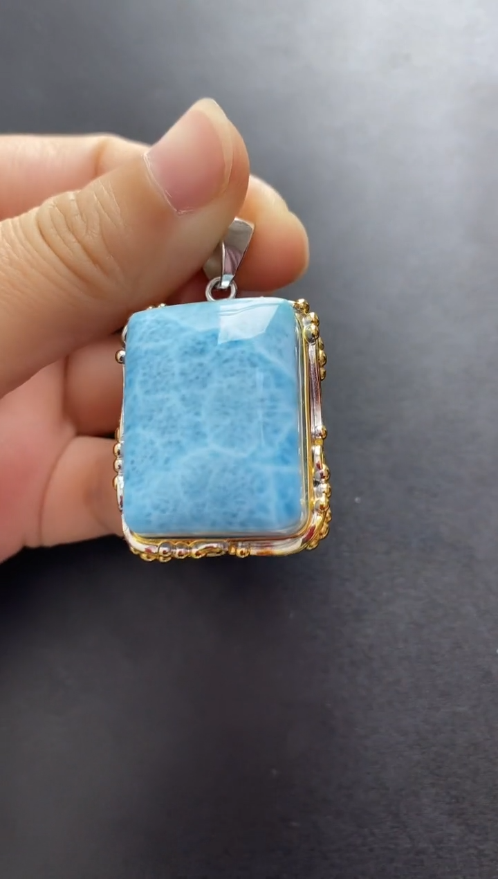 未镶嵌针钠钙石（海纹石）手链吊坠