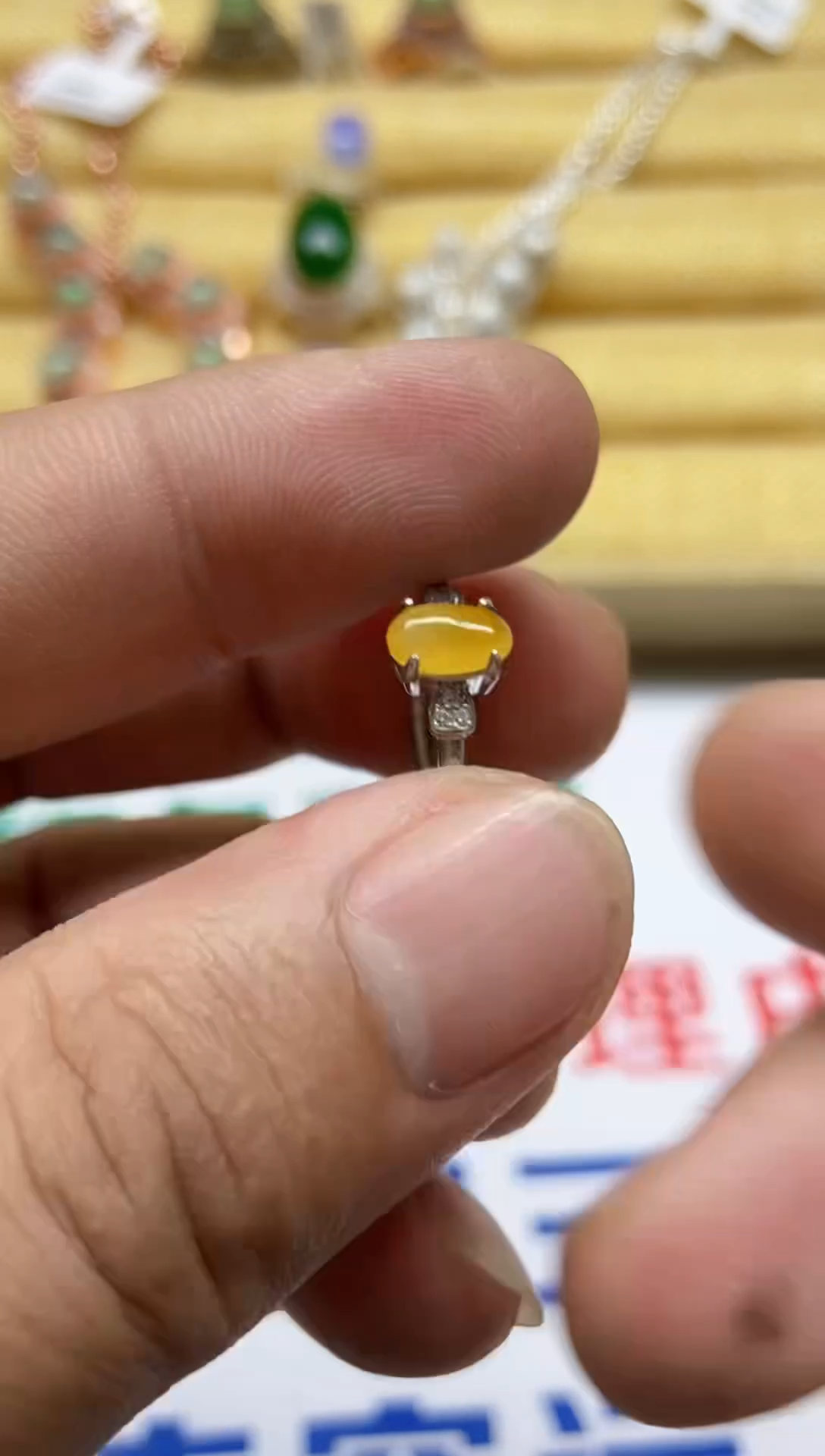 【闪购商品】翡翠戒指银S925镶嵌0000