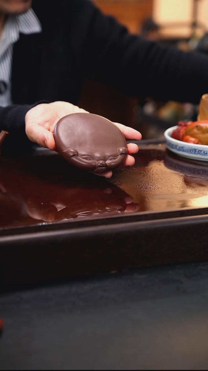 紫砂茶宠紫砂扁猪