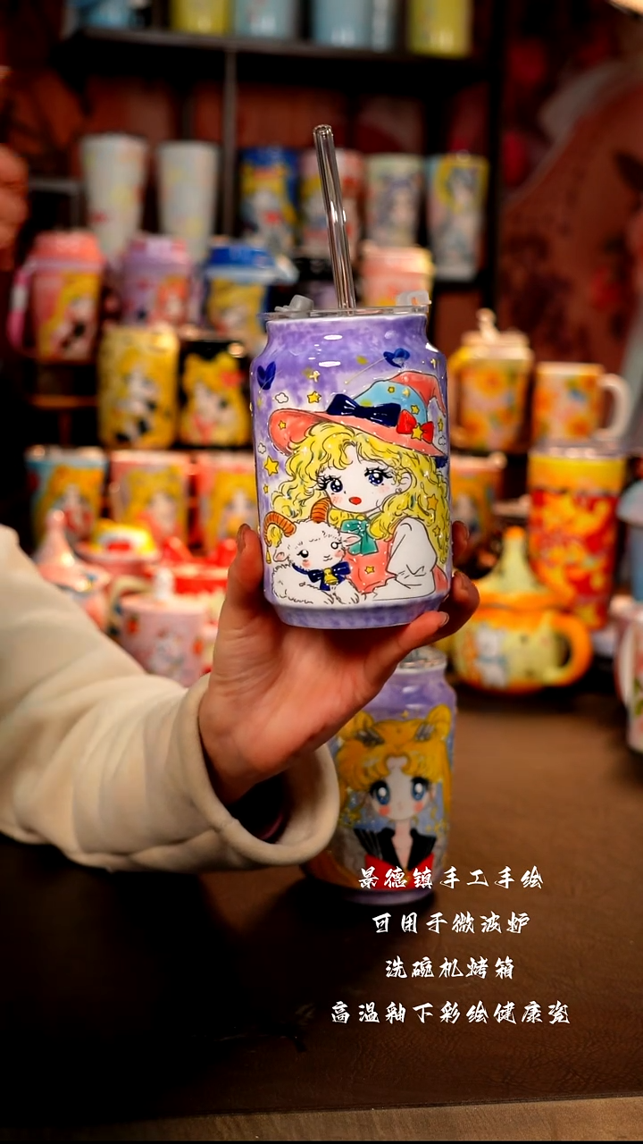 景德镇陶瓷手绘杯杯