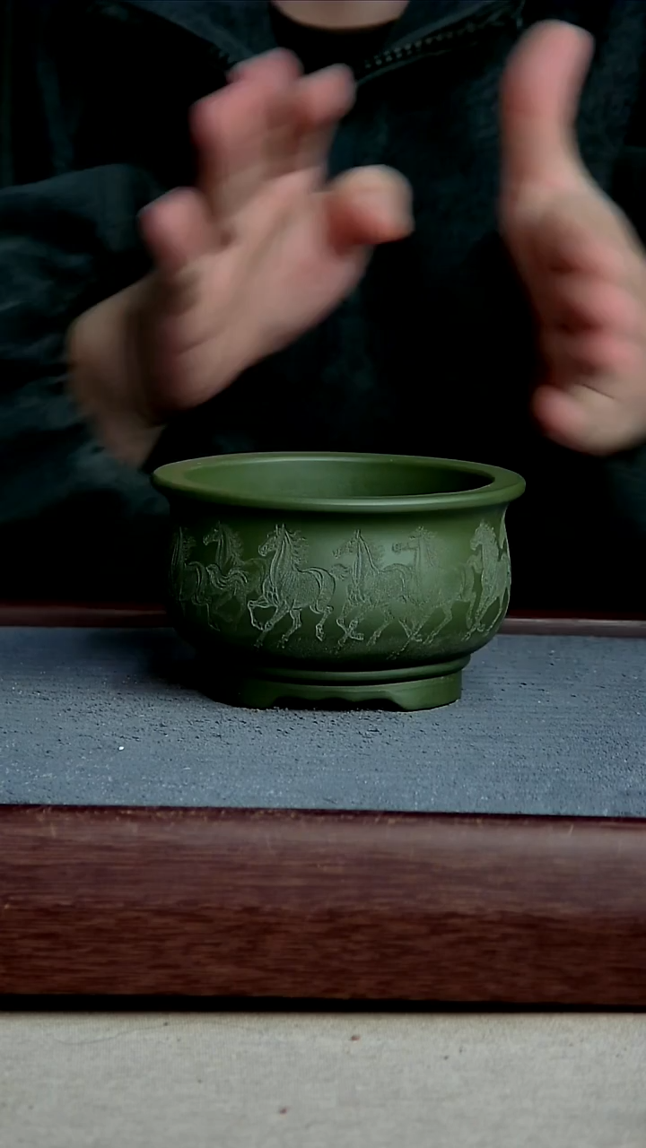 紫砂花盆9.5*6内径尺寸