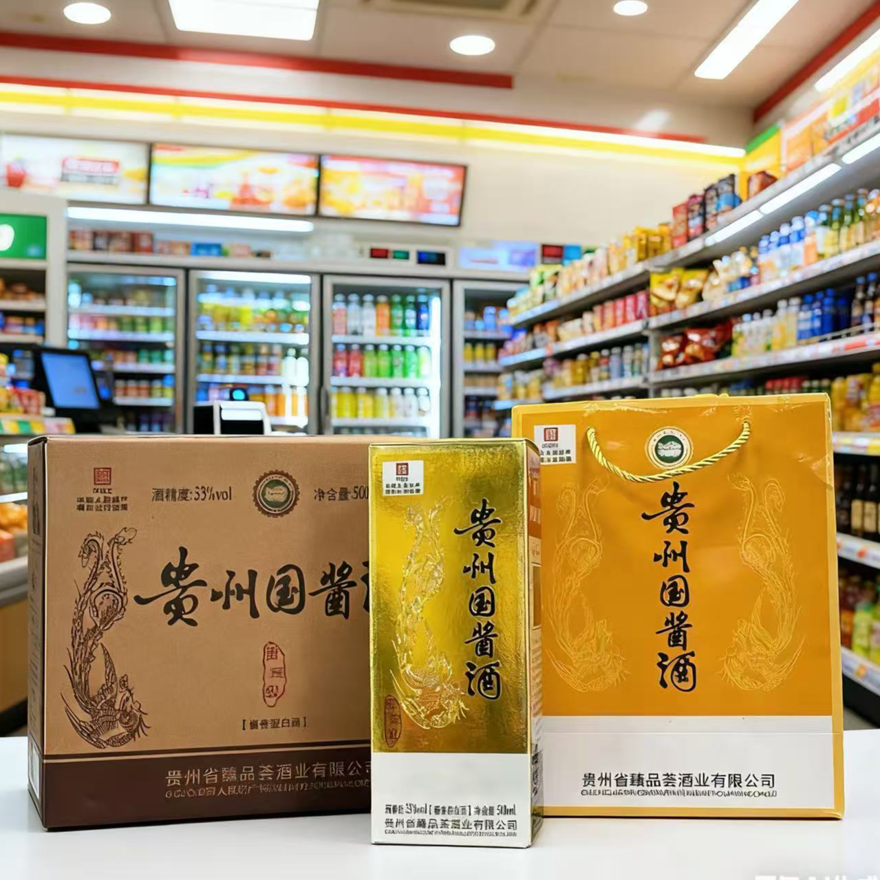 本卿酒纯粮53度酱香贵州国酱酒 整箱6瓶送礼袋 送礼更有面53%Vol