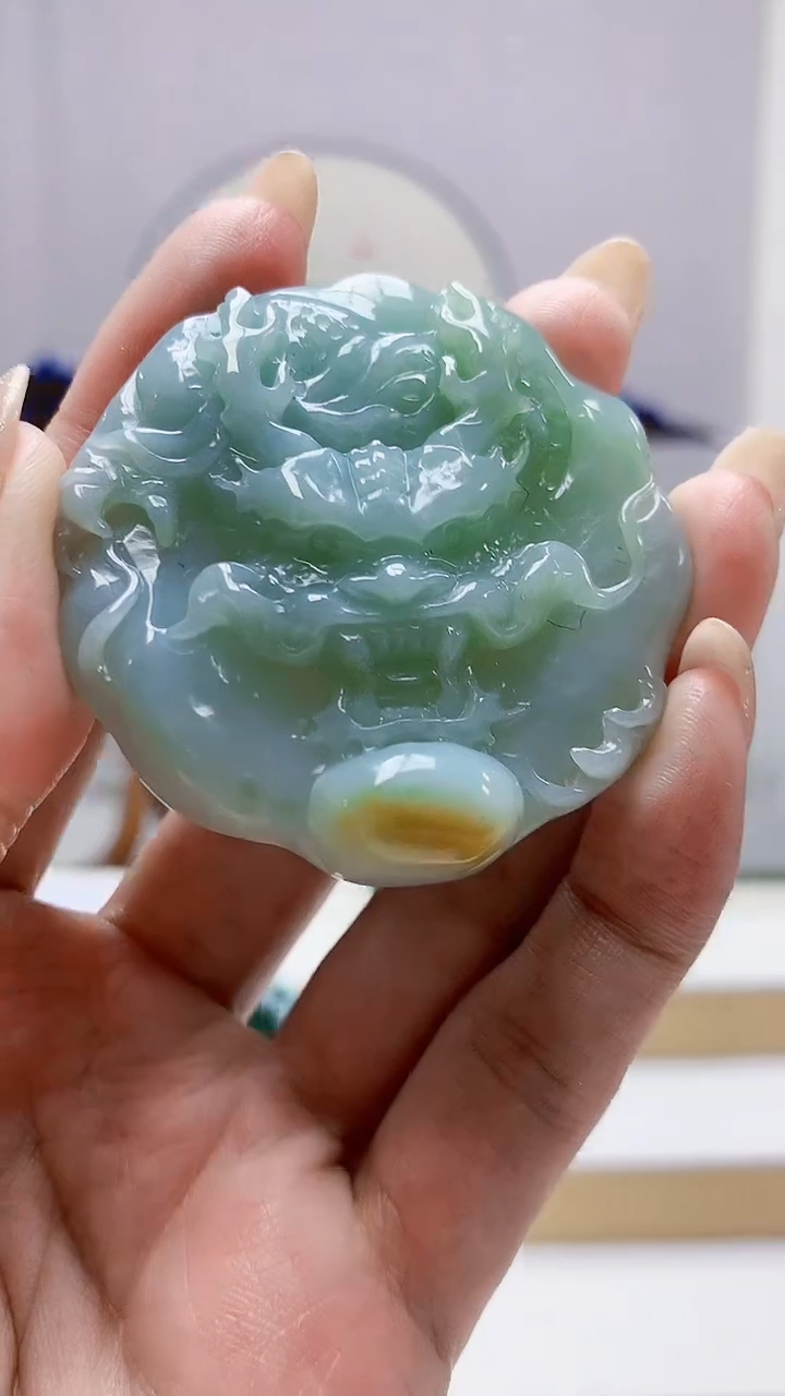 未镶嵌定制翡翠4829MM-毛货挂件72