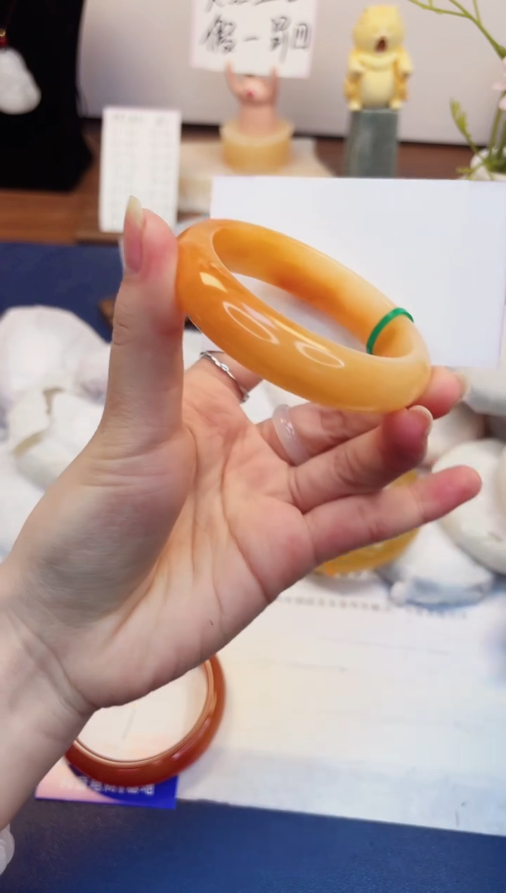 【闪购商品】玛瑙/玉髓手镯未镶嵌317-财气镯-圈口57