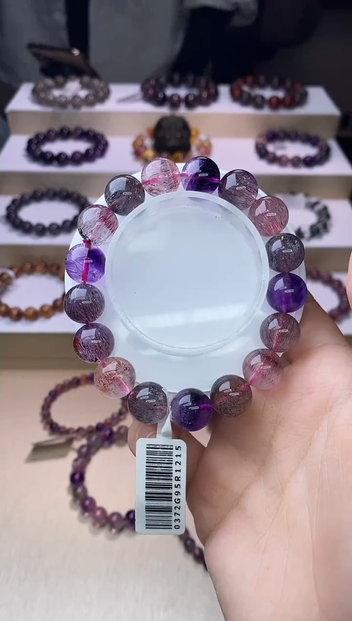 【闪购商品】水晶手链未镶嵌黑加仑超七单圈11m+