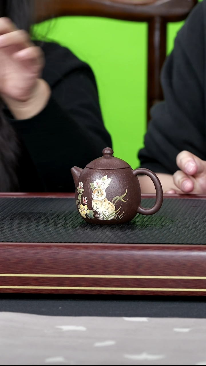 茶壶紫砂紫砂壶11金鼎吴记 龙蛋 龙血砂 160cc