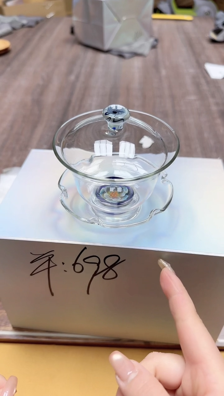 【闪购商品】其他风谜花语瑾卉盖碗透明色