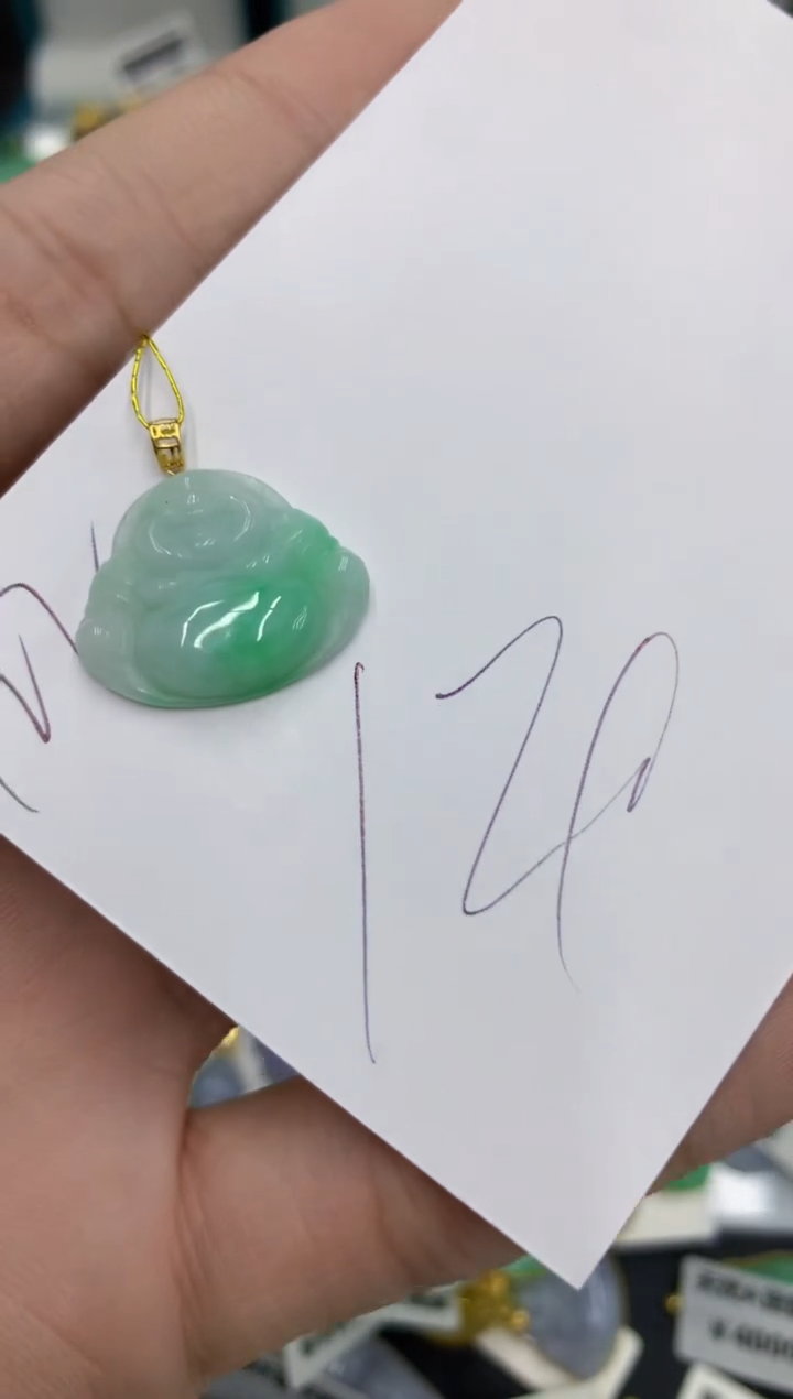 【闪购商品】翡翠颈饰18K金镶嵌号链接111111