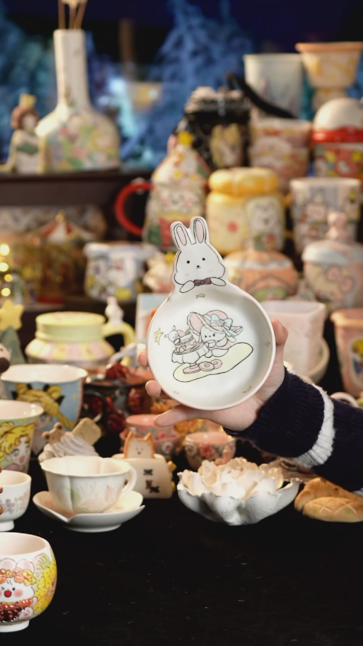 其他陶景德镇釉下彩手绘设计师款陶瓷