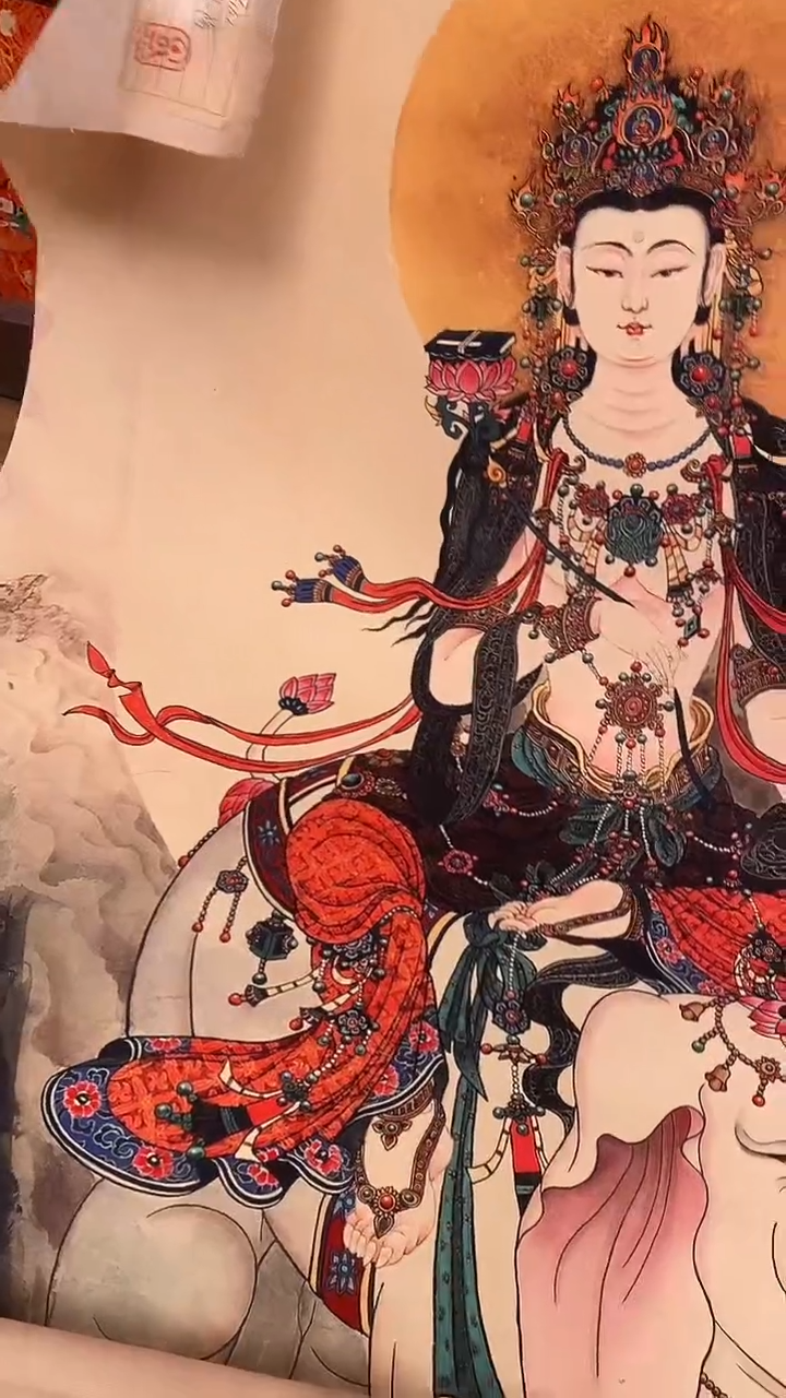 装裱画精美唐卡tk16162