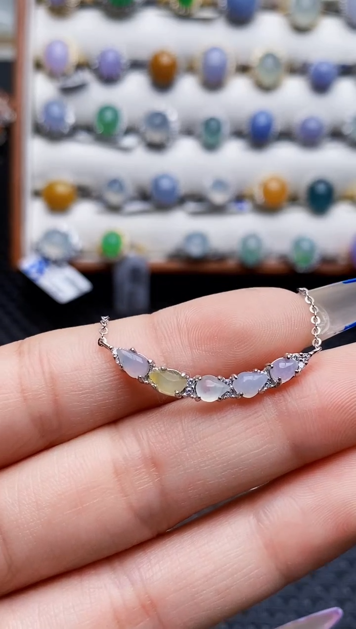 银S925镶嵌戒指翡翠4109