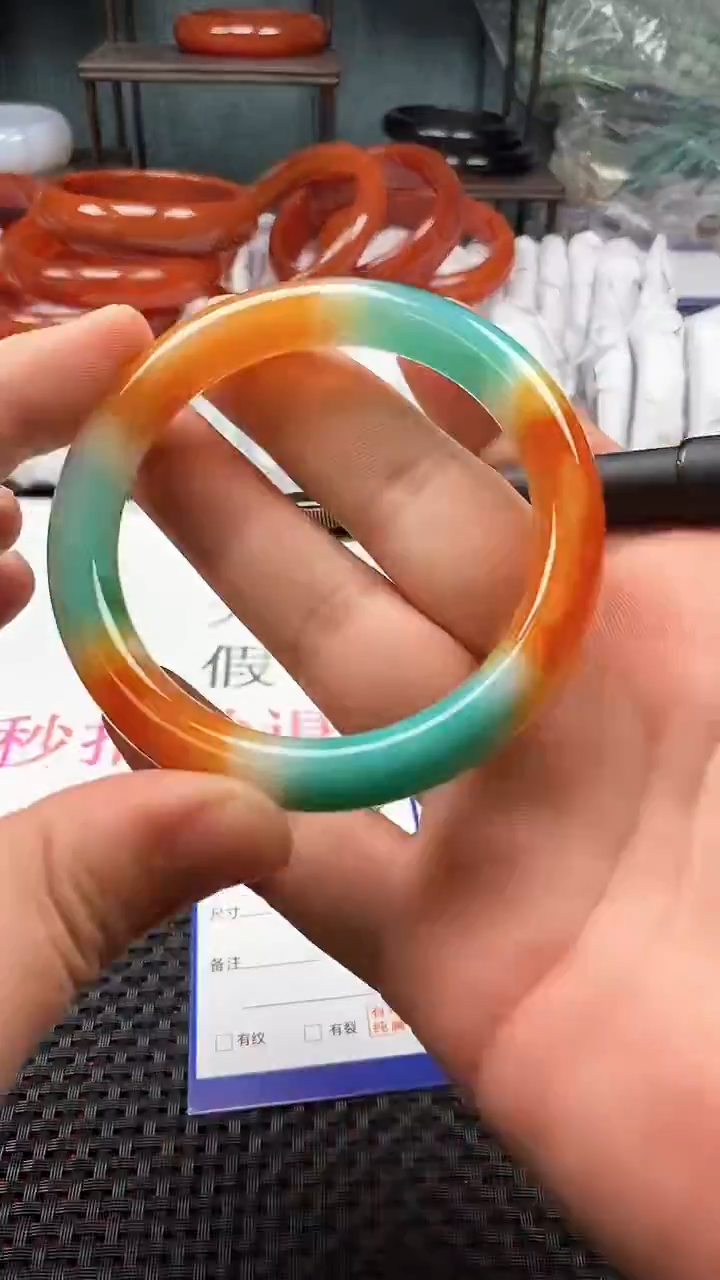 【闪购商品】玛瑙/玉髓手镯未镶嵌278-58多样性发货看清圈口下单