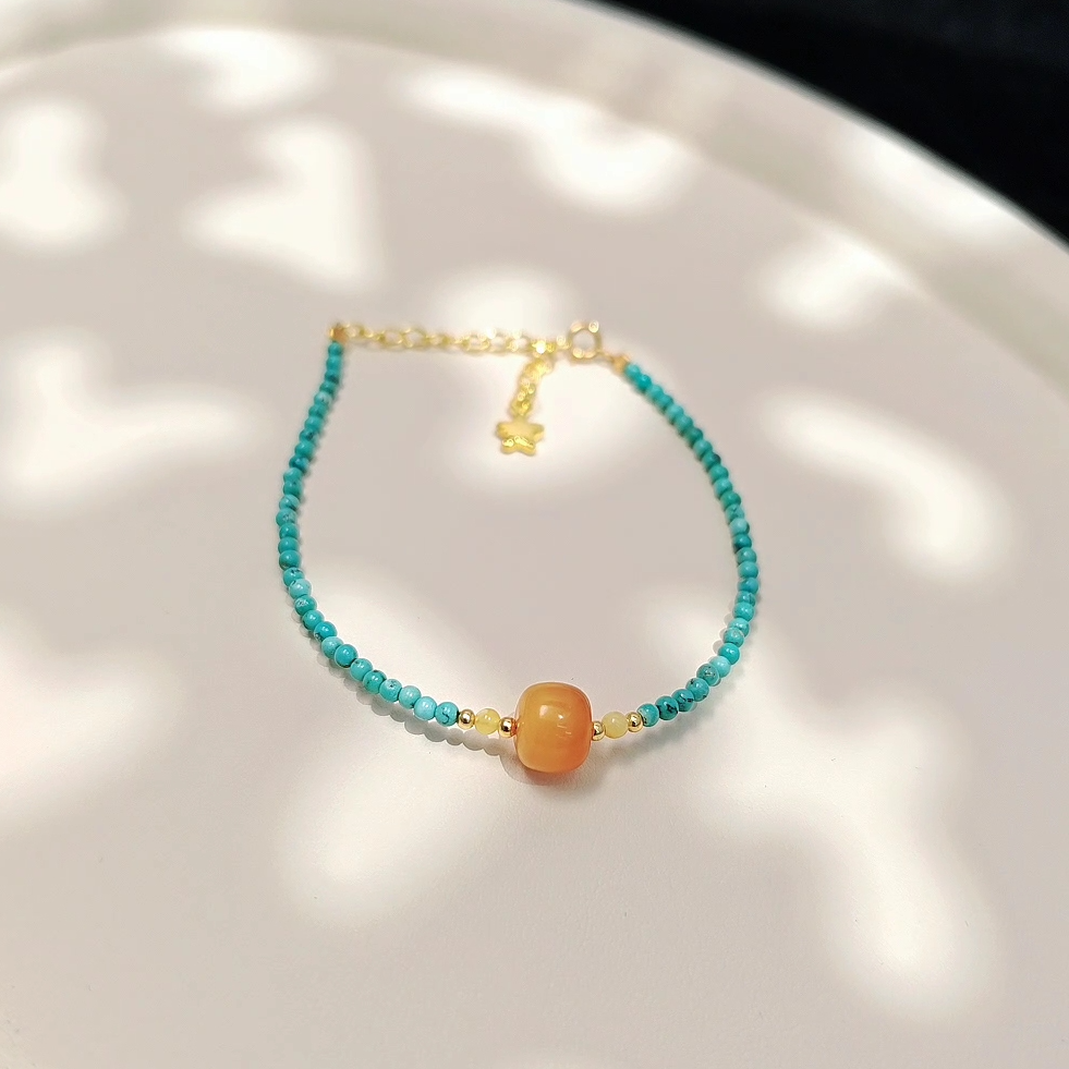 蜜蜡松松手链 多样性发一件  3021