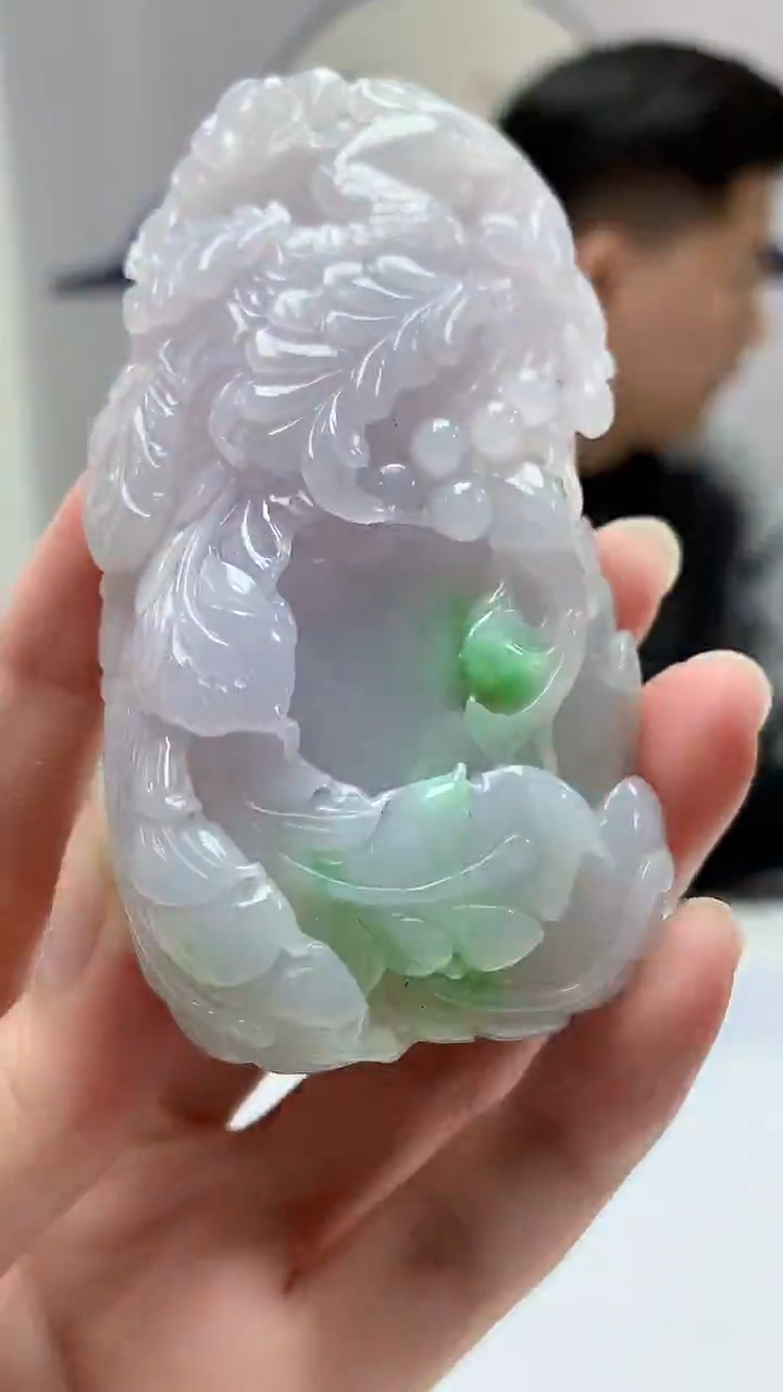 【闪购商品】定制翡翠未镶嵌4917zm-毛货挂件凤凰190