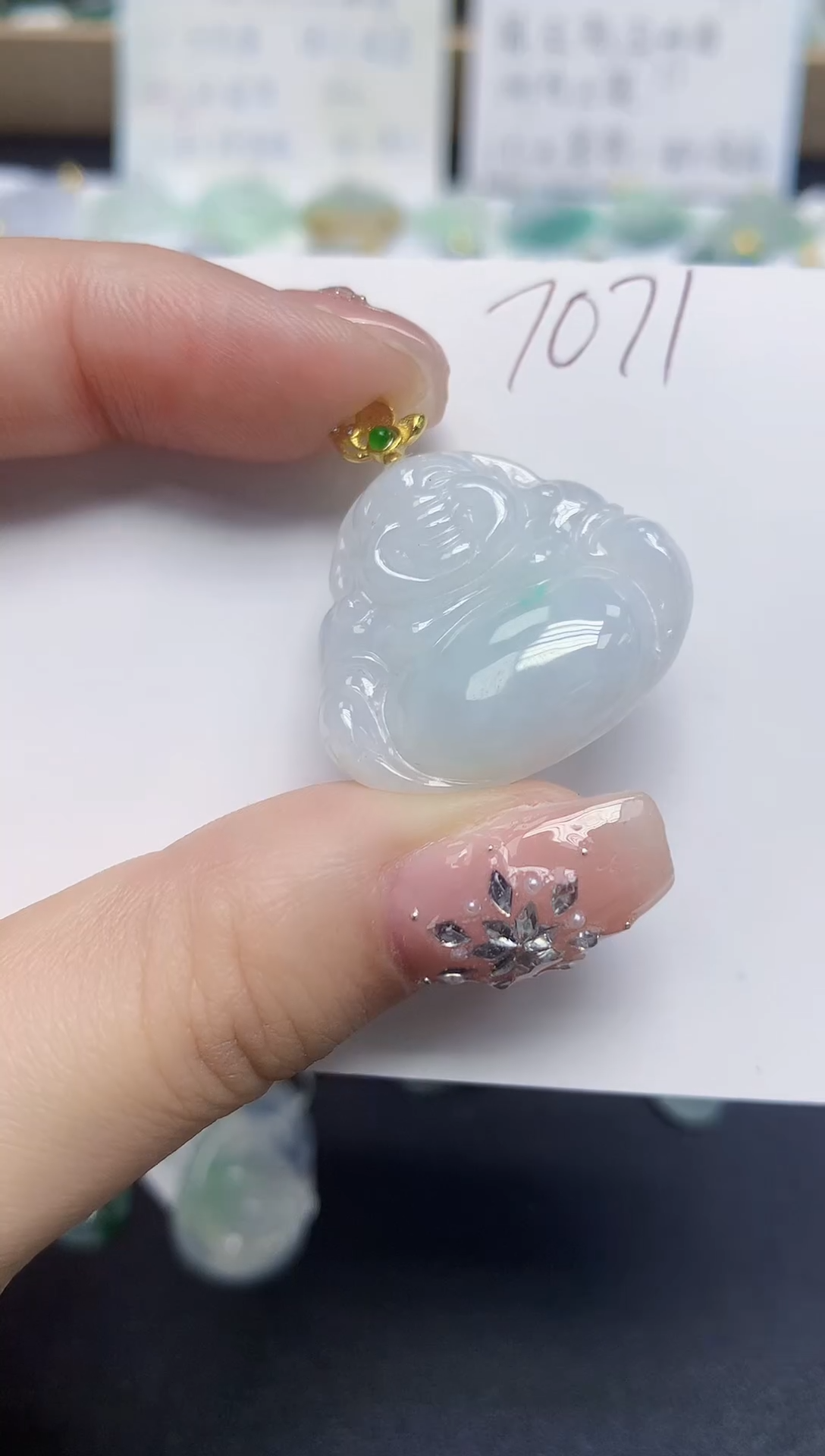 颈饰未镶嵌翡翠天然缅甸翡翠A货翡翠百元以上9元证书费自理