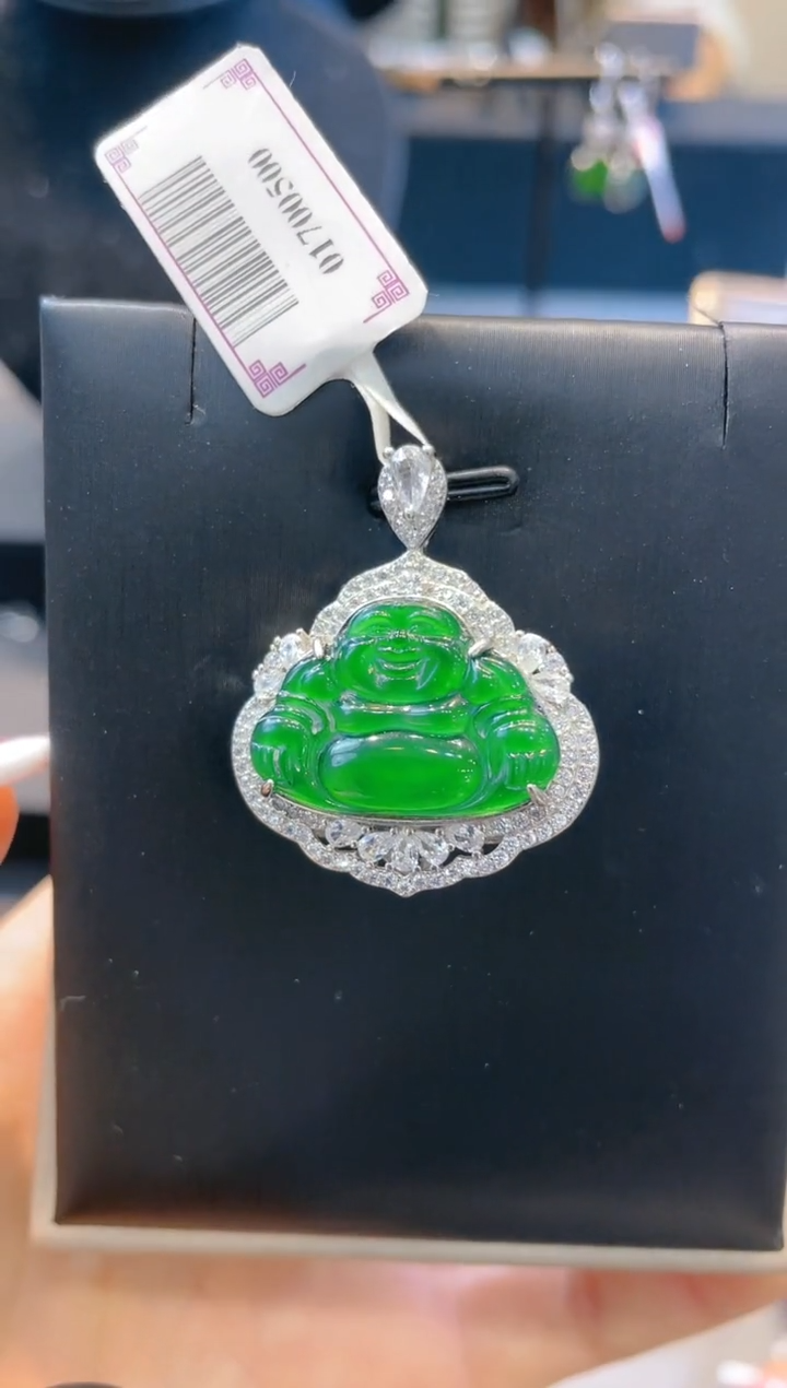 翡翠未镶嵌颈饰A86吊坠