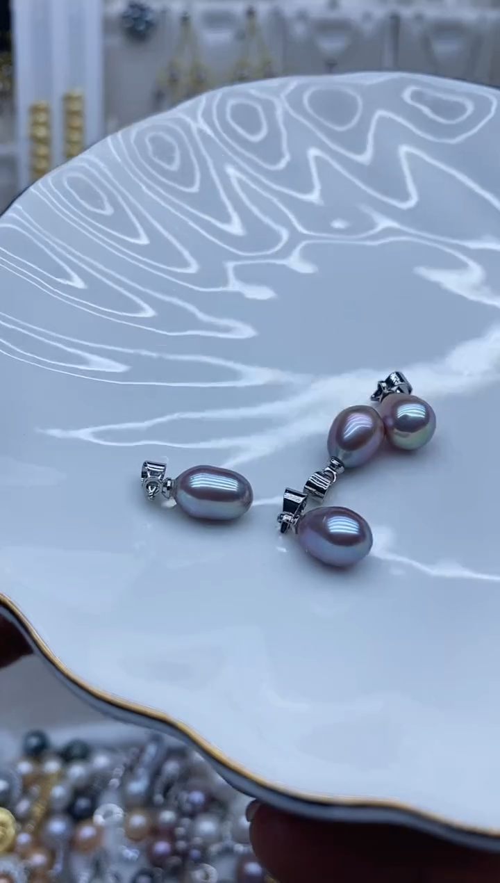 吊坠(不含链)银S925镶嵌淡水珍珠吊坠多样性发其一