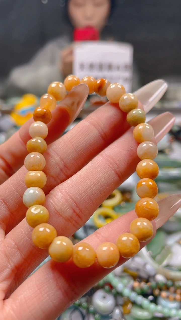 【闪购商品】翡翠颈饰未镶嵌6-7MM/U/翡翠A货一图一物