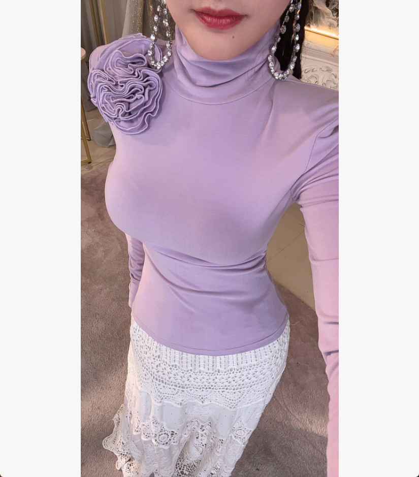 【星姐推荐】星原创高级定制【玫瑰庄园】设计师轻奢名媛加绒保暖上衣