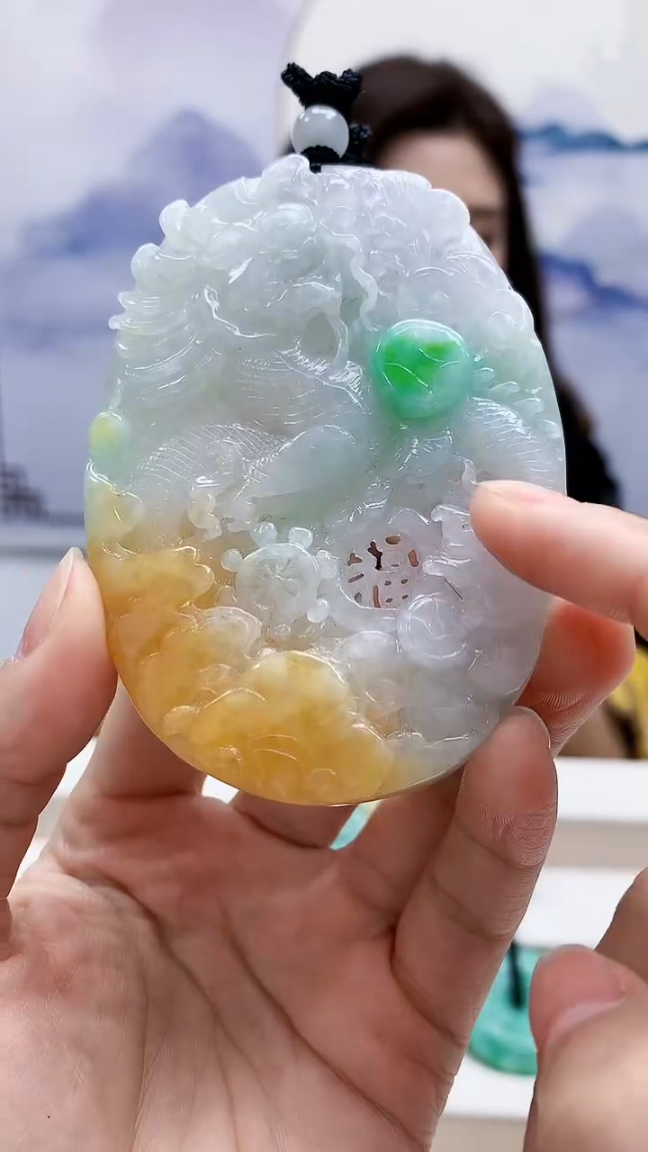 未镶嵌定制翡翠4829lr-毛货挂件41