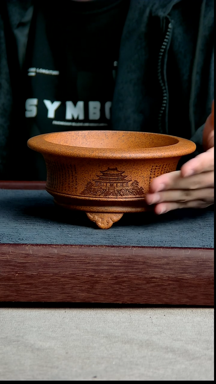 紫砂花盆13*6.5内径尺寸 阁楼