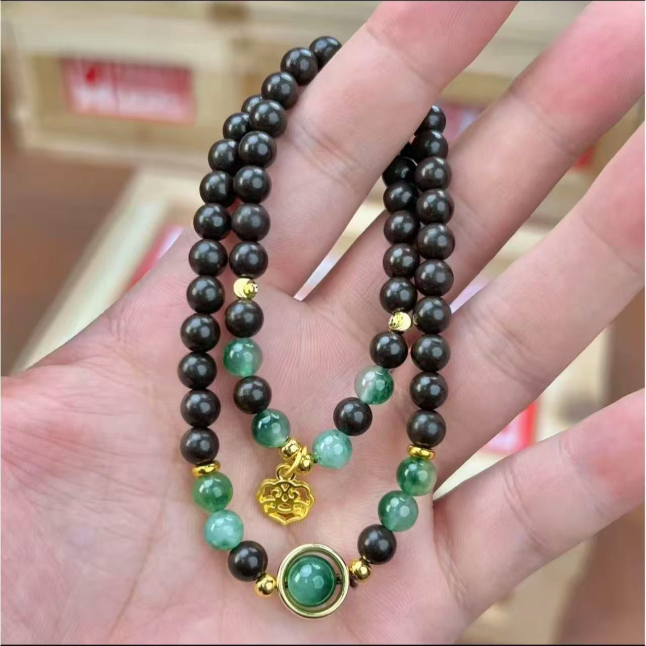 合香珠双圈手串S1129