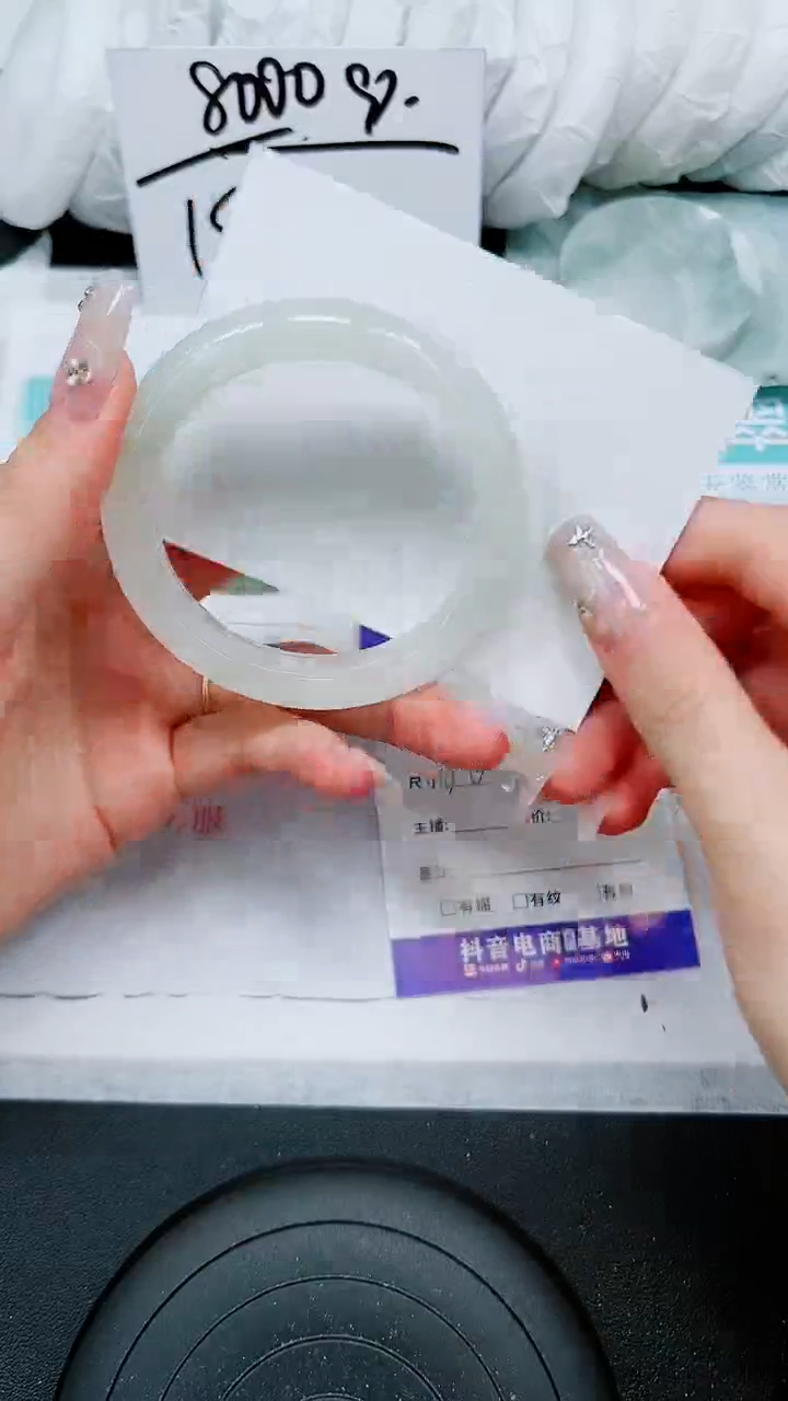 【闪购商品】石英质玉手镯未镶嵌A109-55`56`