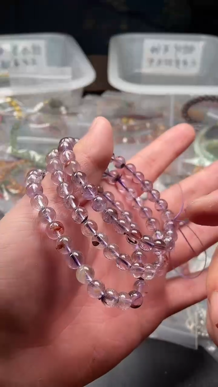 紫晶手链未镶嵌多样性发货拍一发一