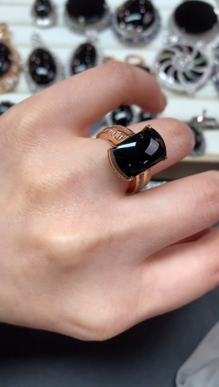 【闪购商品】翡翠戒指18K金镶嵌Z872|16800