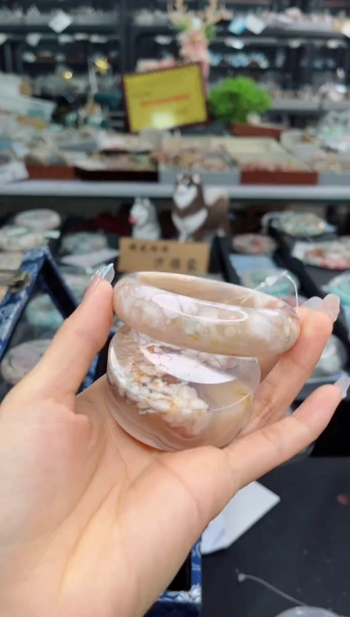 【闪购商品】石英质玉手镯未镶嵌58圈口（赠品镯心）3505052