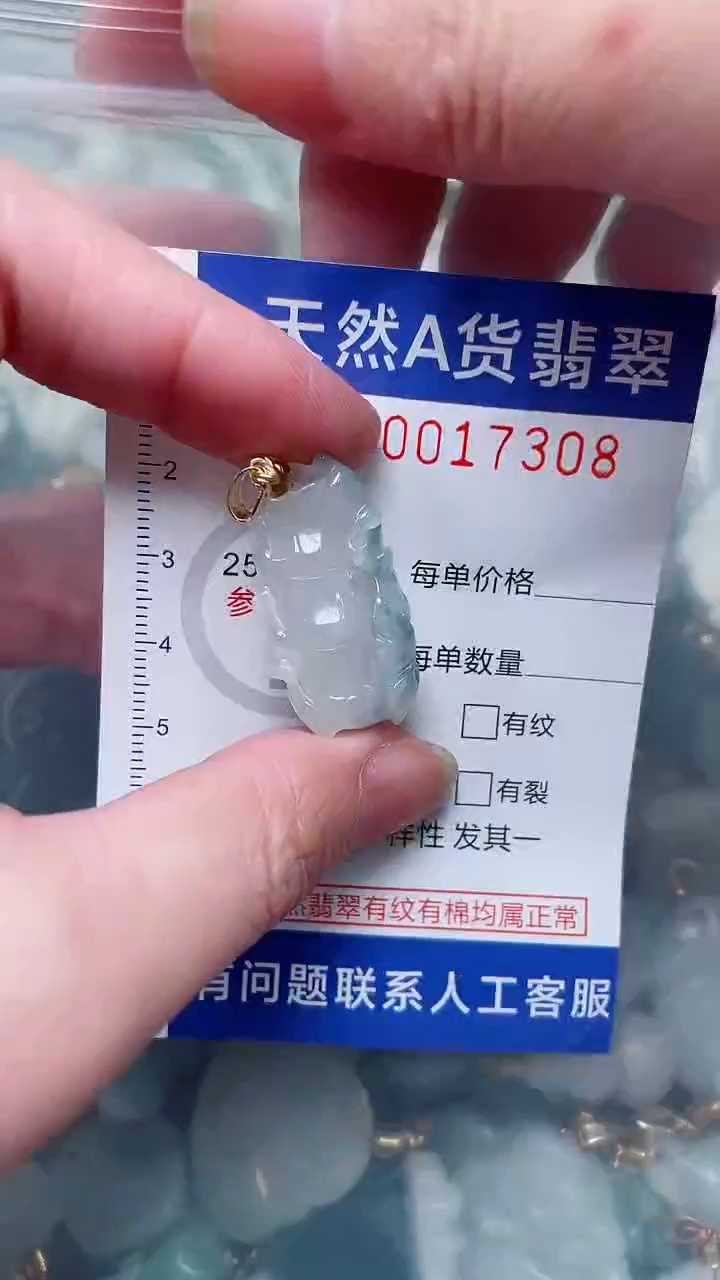 翡翠未镶嵌吊坠(不含链)1