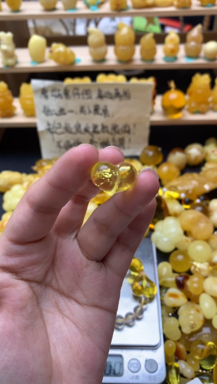 琥珀未镶嵌珠宝奇石116琥珀蜜蜡微瑕