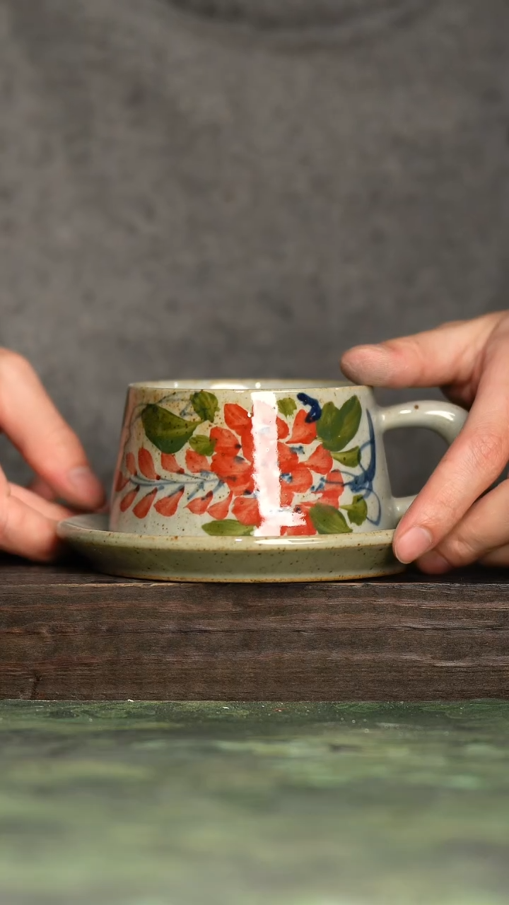 【闪购商品】杯青诗手工手绘瓷器