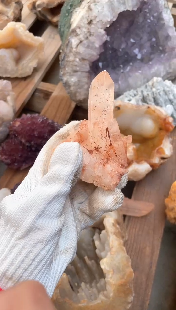 未镶嵌珠宝半成品水晶天然白水晶原石摆件拍1单发1#